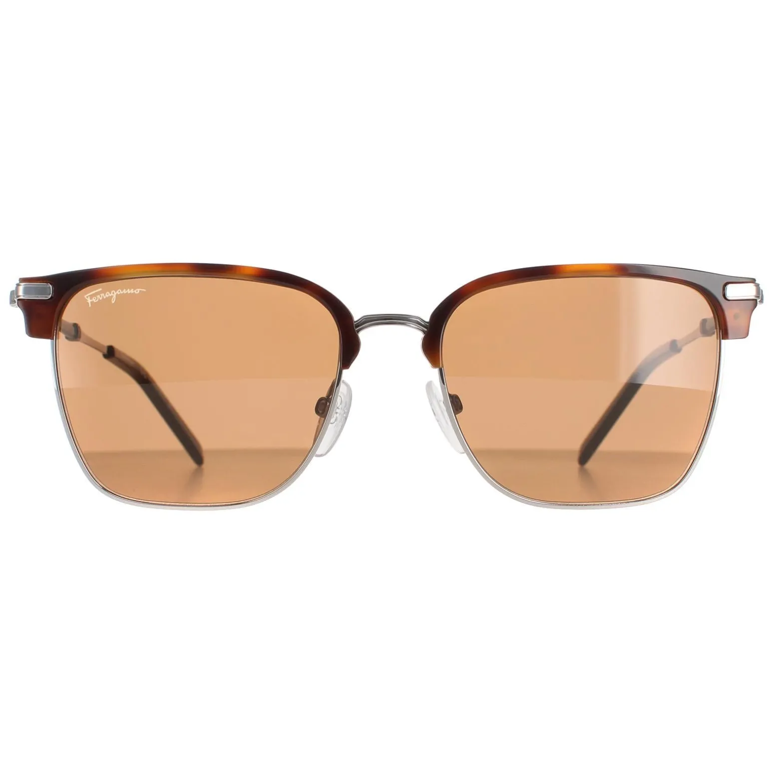 Salvatore Ferragamo Sunglasses SF227S 085 Light Ruthenium Tortoise Bro
