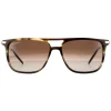 Salvatore Ferragamo Sunglasses SF966S 319 Striped Khaki Brown Gradient