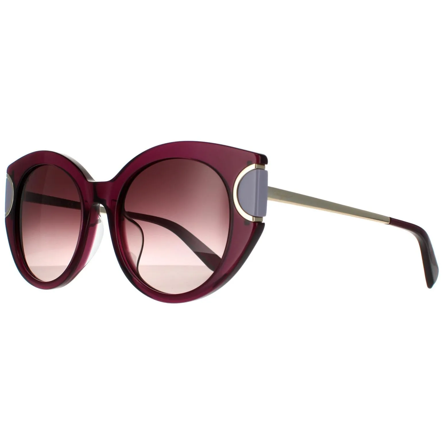 Salvatore Ferragamo Sunglasses SF840SA 500 Violet Brown Wine Gradient