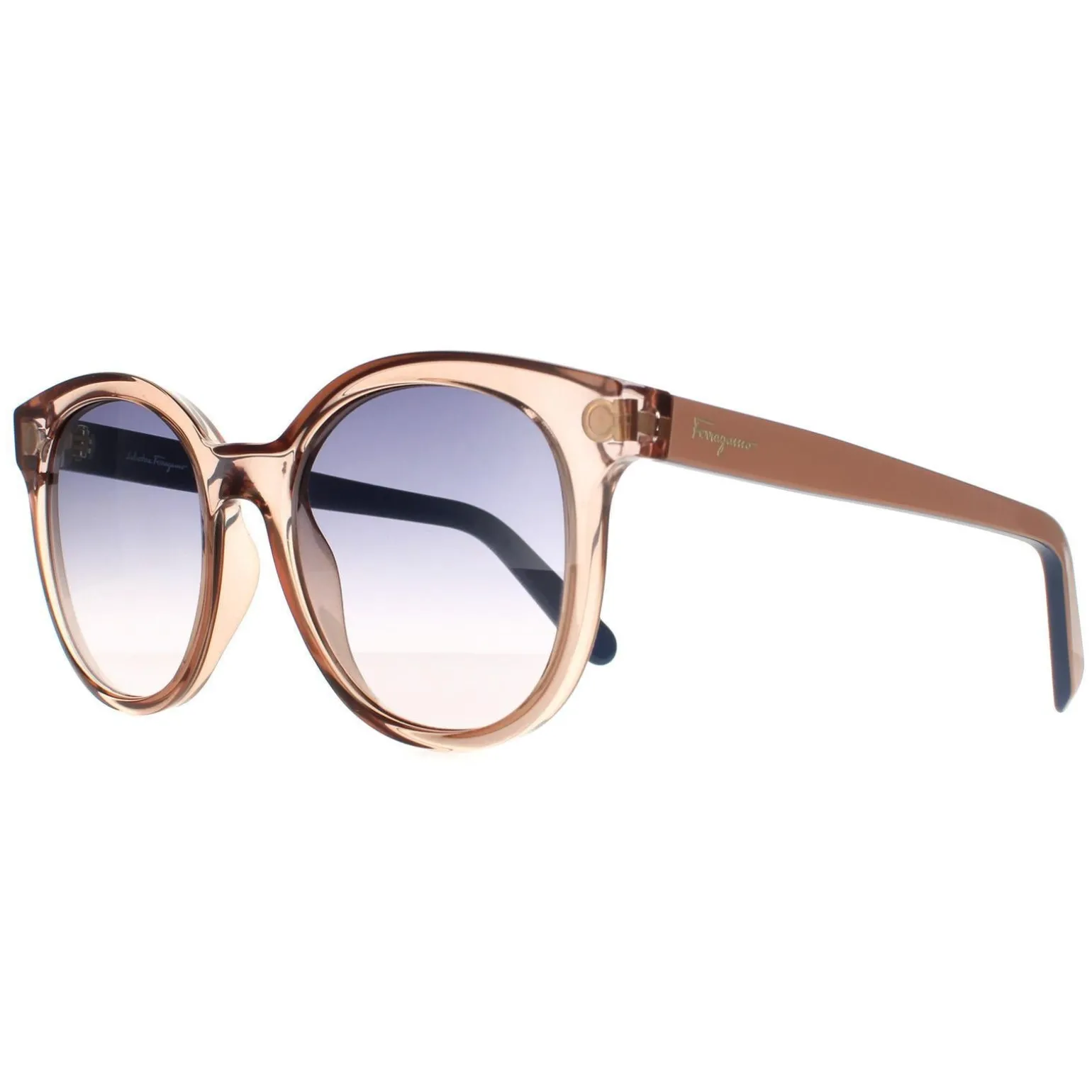 Salvatore Ferragamo Sunglasses SF833S 290 Crystal Nude Beige Light Gre