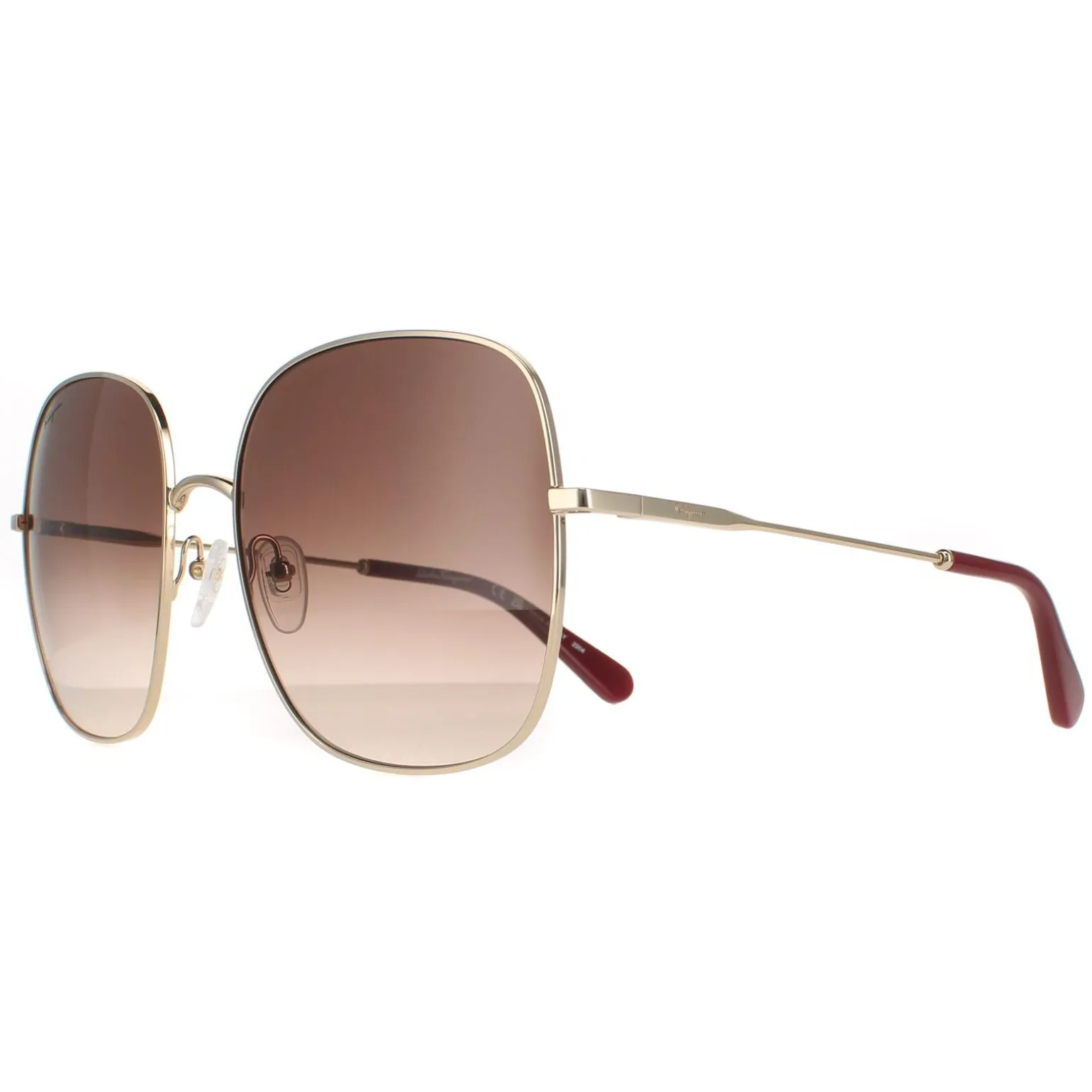 Salvatore Ferragamo Sunglasses SF300S 703 Gold Brown Gradient