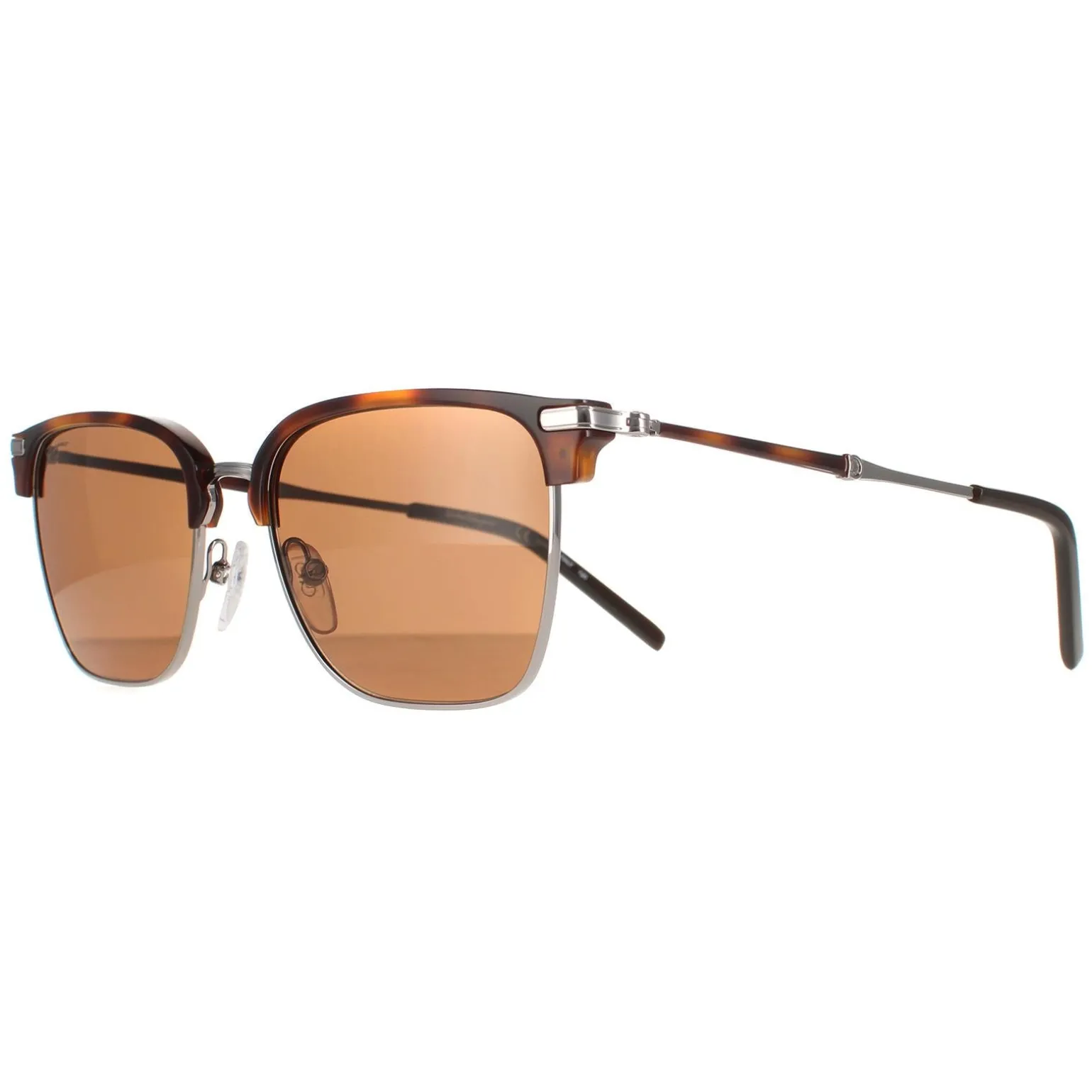 Salvatore Ferragamo Sunglasses SF227S 085 Light Ruthenium Tortoise Bro