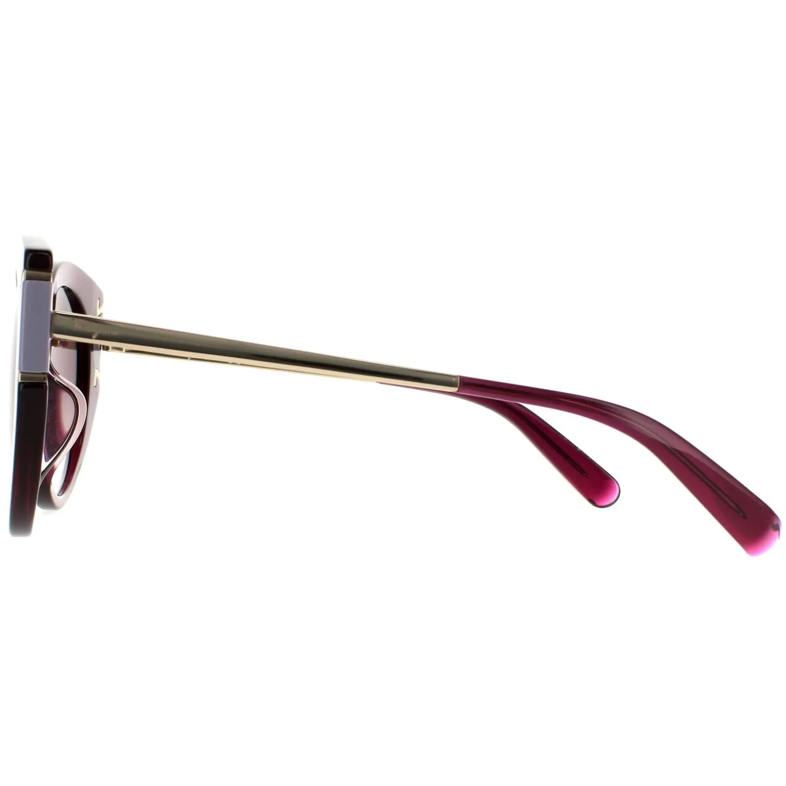 Salvatore Ferragamo Sunglasses SF840SA 500 Violet Brown Wine Gradient