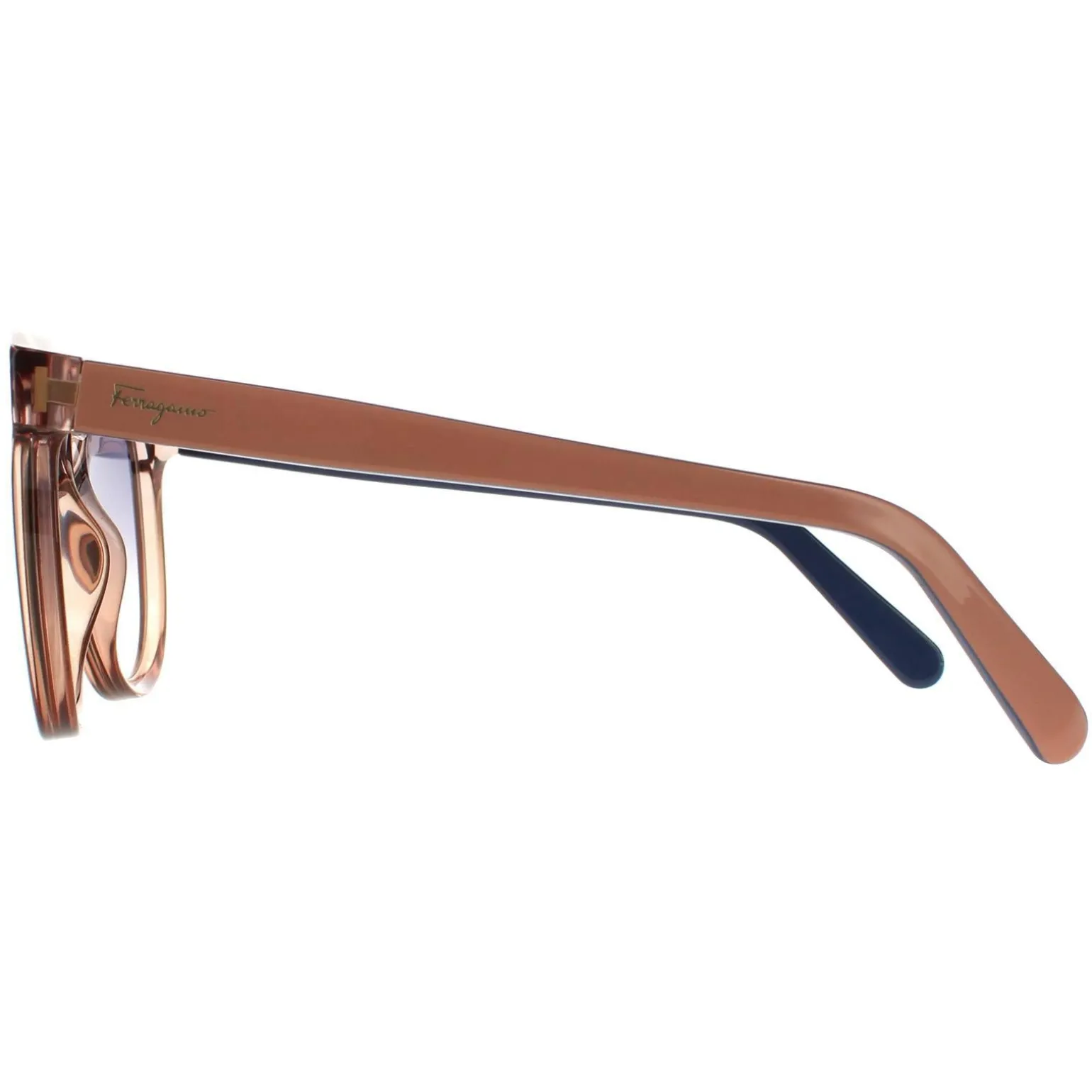 Salvatore Ferragamo Sunglasses SF833S 290 Crystal Nude Beige Light Gre