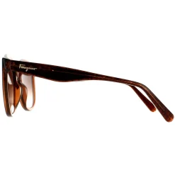 Salvatore Ferragamo Sunglasses SF977S 210 Crystal Brown Brown Gradient