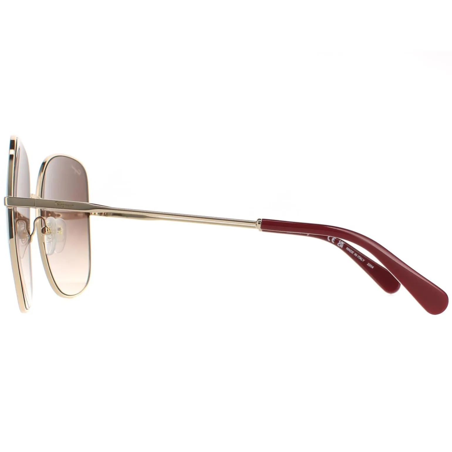 Salvatore Ferragamo Sunglasses SF300S 703 Gold Brown Gradient