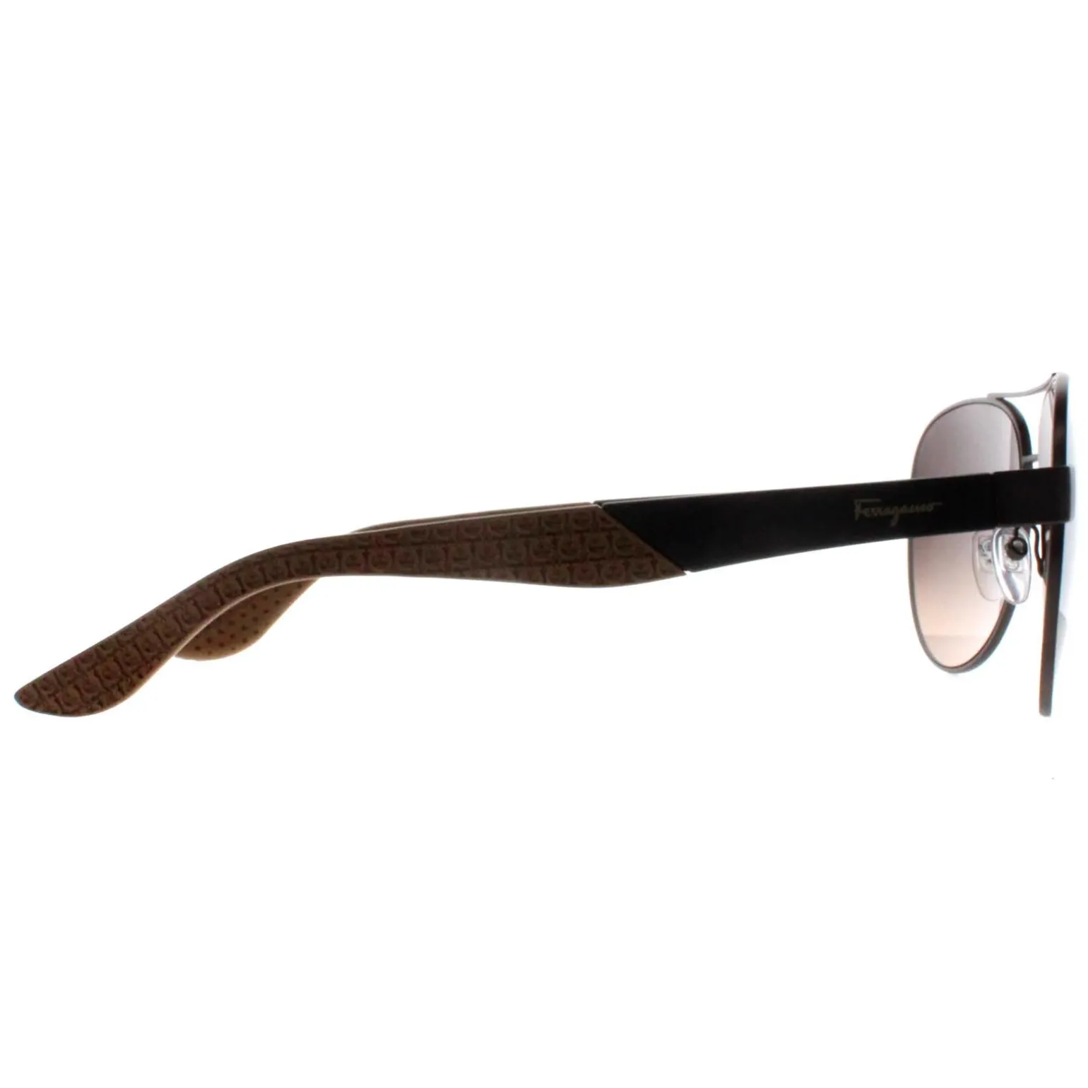Salvatore Ferragamo Sunglasses SF275S 071 Matte Dark Ruthenium Grey Br