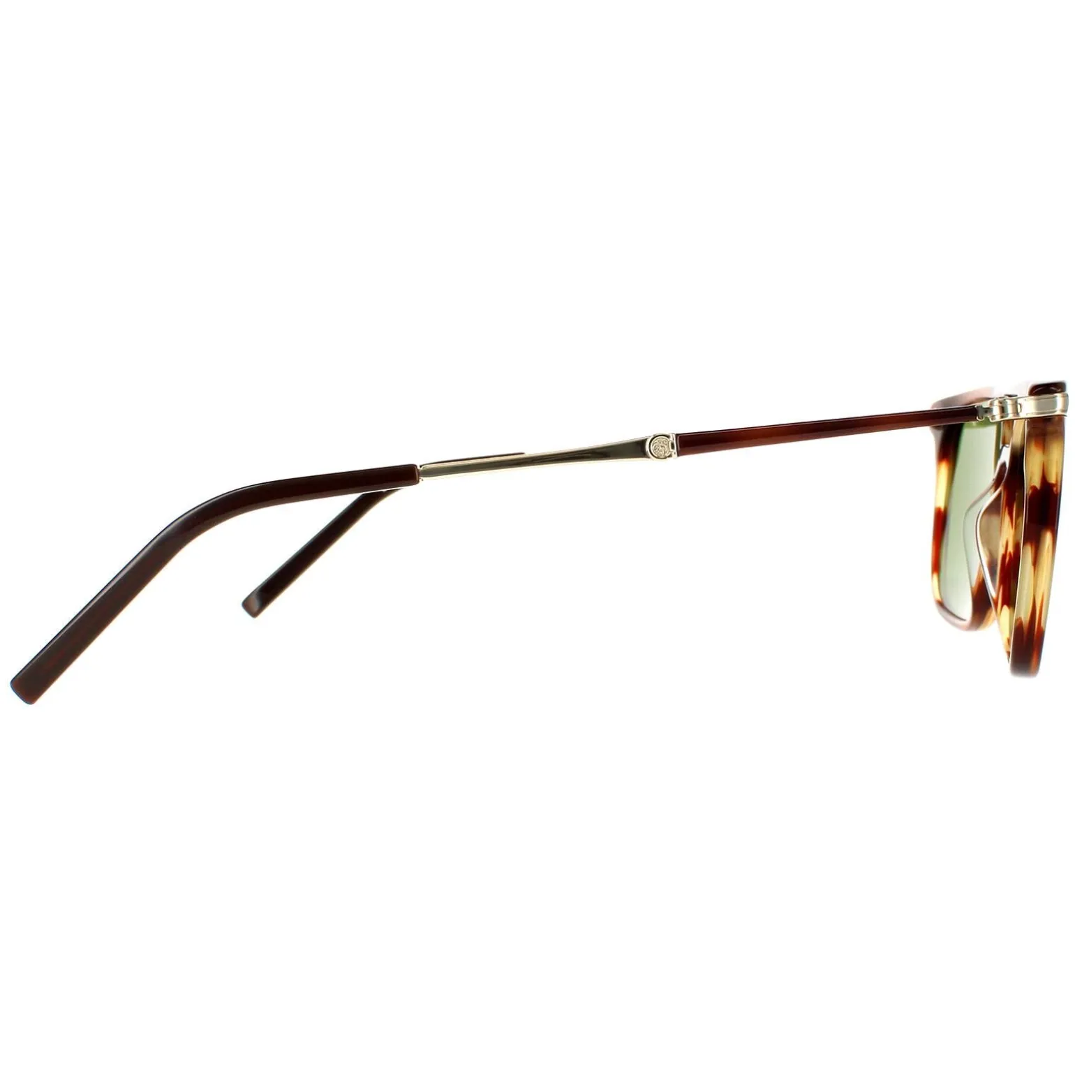 Salvatore Ferragamo Sunglasses SF966S 216 Striped Brown Solid Green