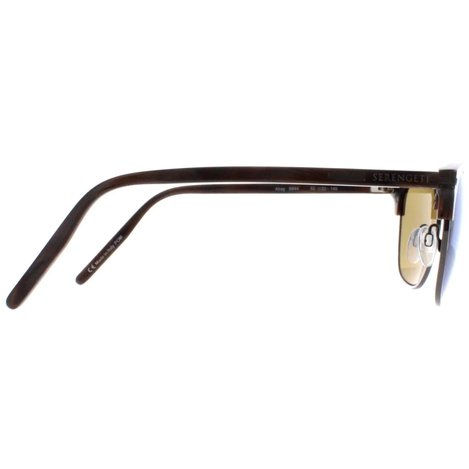 Serengeti Sunglasses Alray 8944 Shiny Wood Grain Blue 555nm Polarized