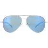 Serengeti Sunglasses Carrara 8547 Shiny Silver Mineral Polarized 555nm