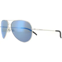 Serengeti Sunglasses Carrara 8547 Shiny Silver Mineral Polarized 555nm