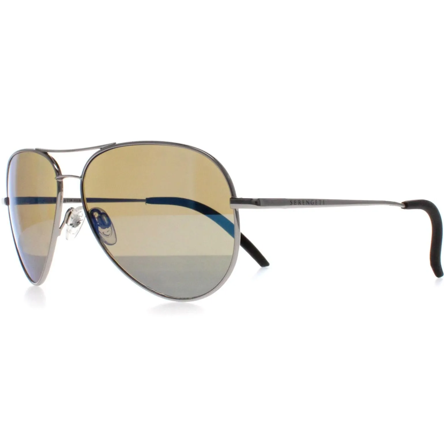 Serengeti Sunglasses Carrara 8553 Silver Green Gradient Polarised
