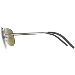 Serengeti Sunglasses Carrara Small SS016001 Shiny Silver Polarized Gre