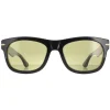 Serengeti Sunglasses Foyt SS549005 Shiny Black Transparent Layer Green