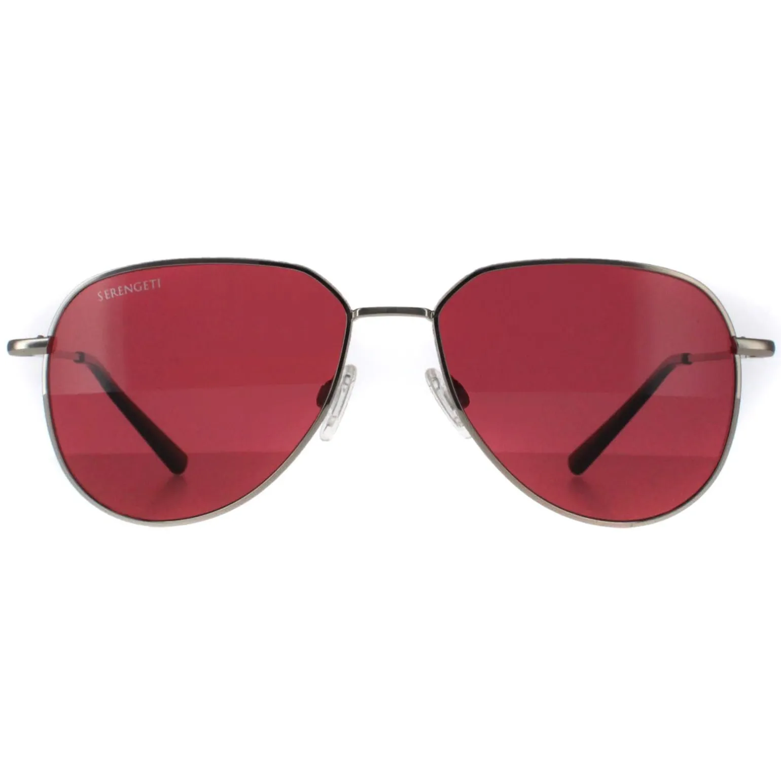 Serengeti Sunglasses Haywood Small SS544004 Shiny Silver Mineral Sedon