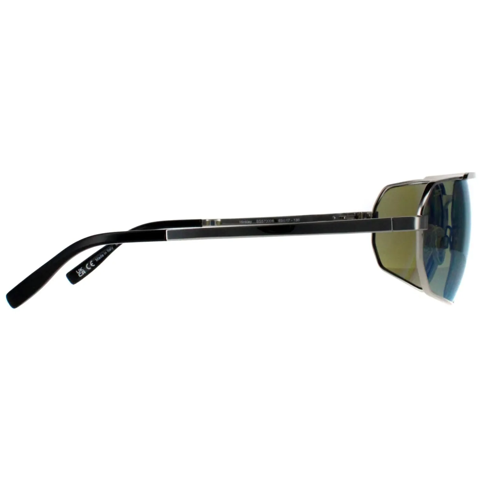 Serengeti Sunglasses Hinkley SS570006 Shiny Silver Saturn 555nm Blue P