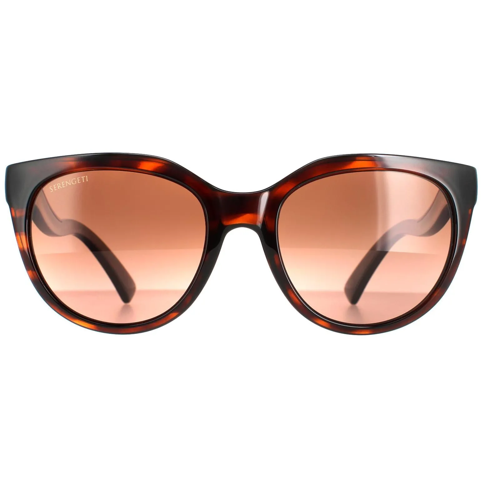 Serengeti Sunglasses Lia 8572 Shiny Dark Tortoise Brown Drivers Gradie