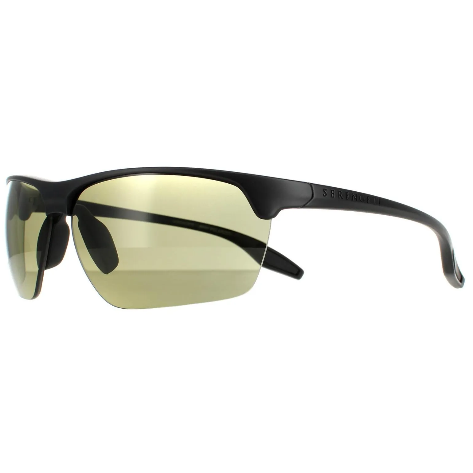 Serengeti Sunglasses Linosa 8506 Matte Black PhD 2.0 Green 555nm Polar