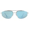 Serengeti Sunglasses Marlon SS539002 Shiny Silver Mineral Polarized 55