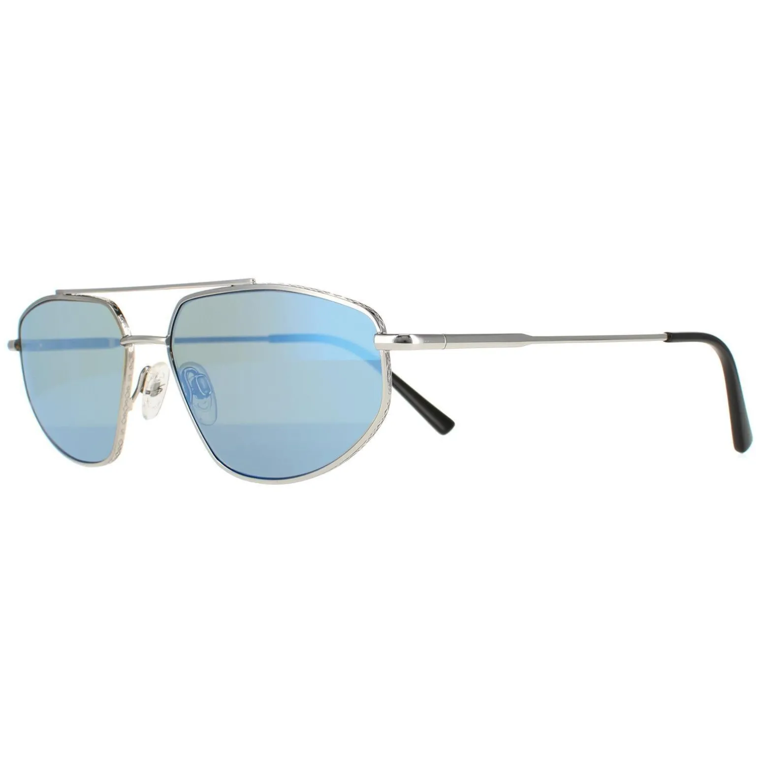 Serengeti Sunglasses Marlon SS539002 Shiny Silver Mineral Polarized 55