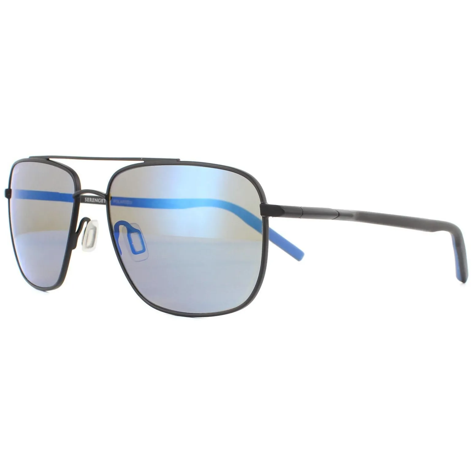 Serengeti Sunglasses Tellaro 8819 Matte Black Blue Mineral Polarized 5