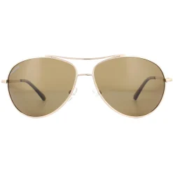 SunOptic Sunglasses SP100 C Gold Flex Brown Polarized