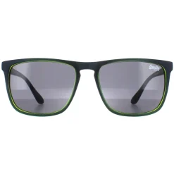 Superdry Sunglasses Stockhom 106 Matte Navy and Lime Dark Grey