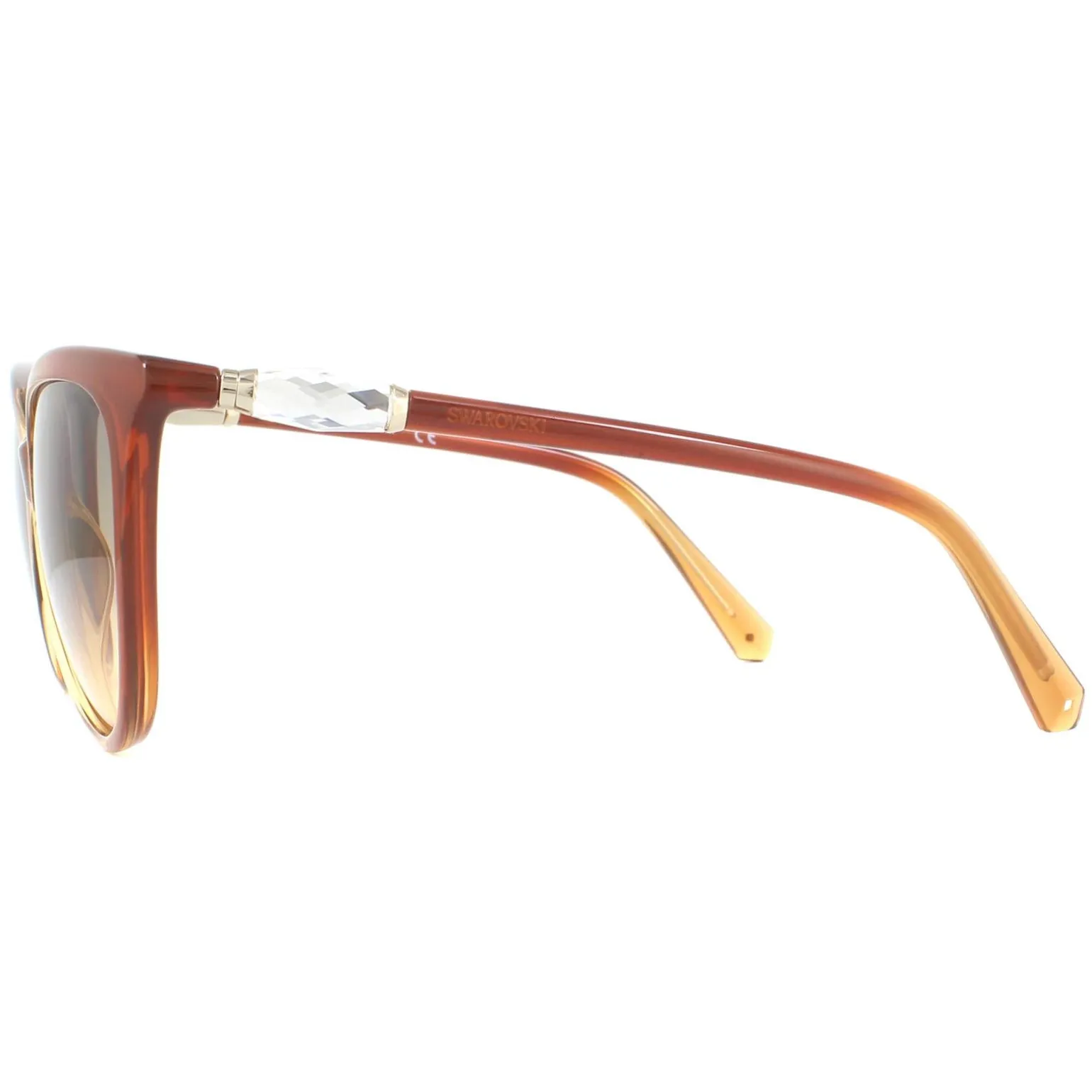 Swarovski Sunglasses SK0226 47F Light Brown Transparent Brown Gradient