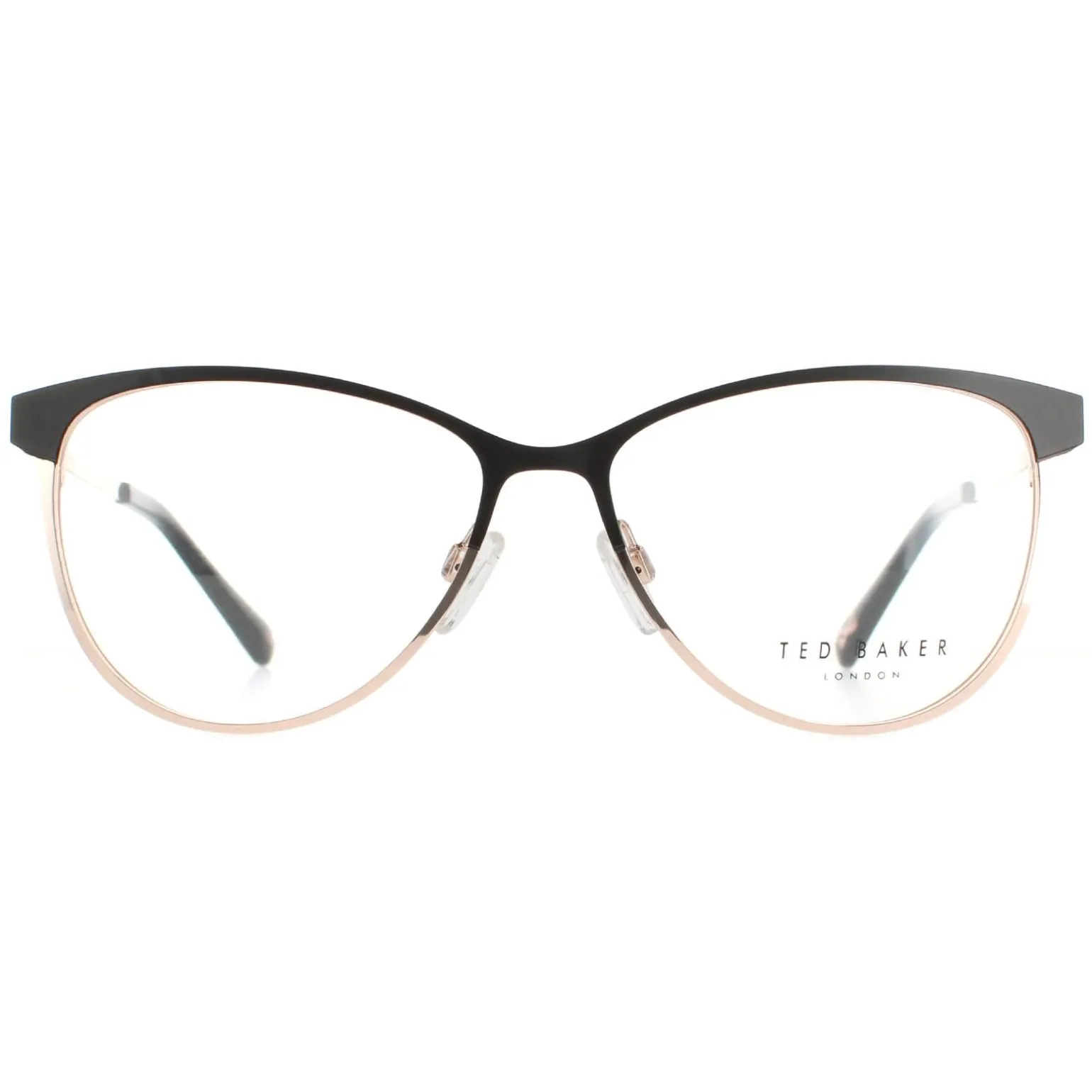 Ted Baker Glasses Frames TB2255 Aure 001 Black and Rose Gold Women