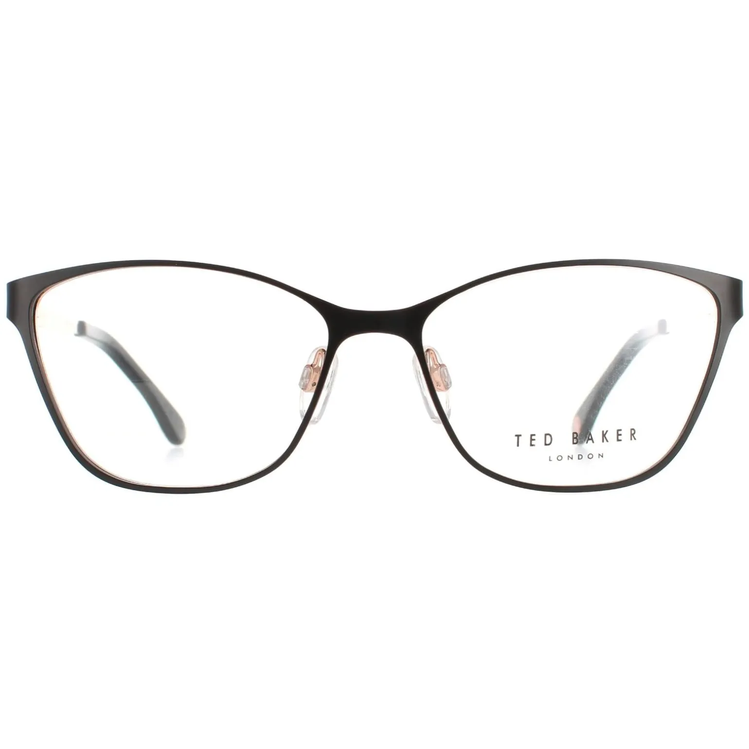 Ted Baker Glasses Frames TB2227 Maddox 004 Black and Rose Gold Women