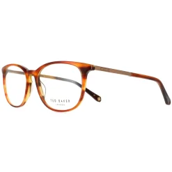 Ted Baker Glasses Frames TB8219 Archer 351 Cognac Horn Men
