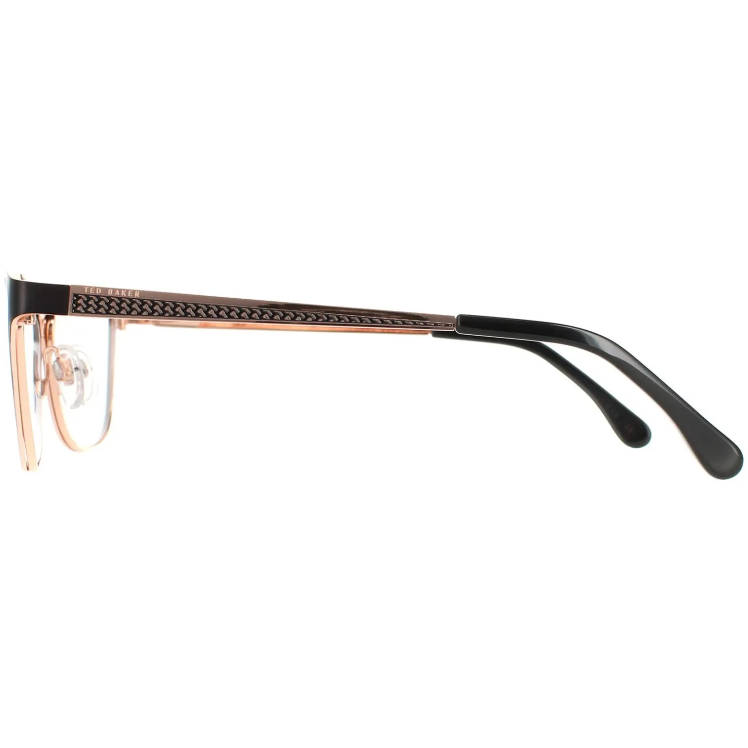 Ted Baker Glasses Frames TB2227 Maddox 004 Black and Rose Gold Women