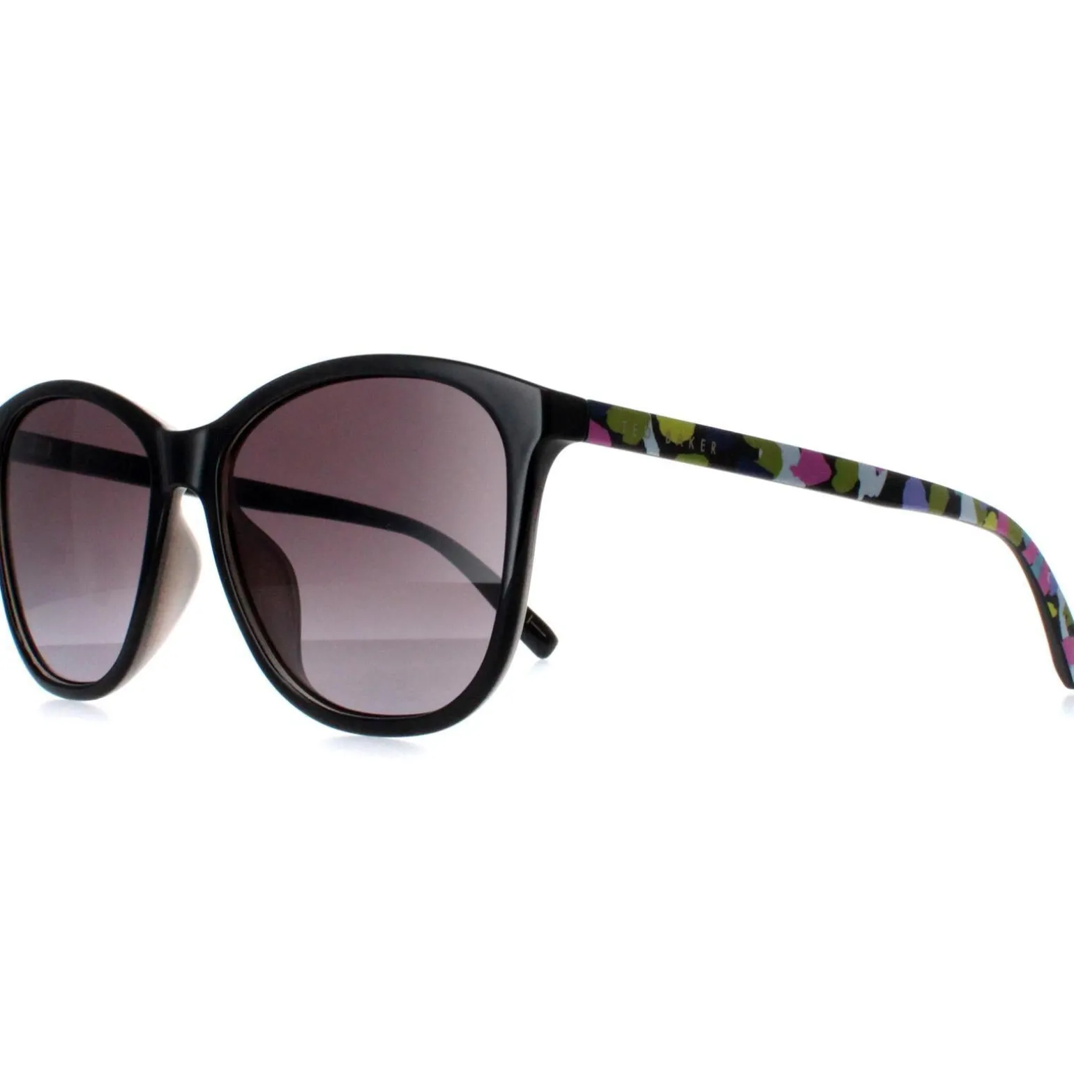 Ted Baker Sunglasses TB1646 Delfi 001 Gloss Black Grey Gradient