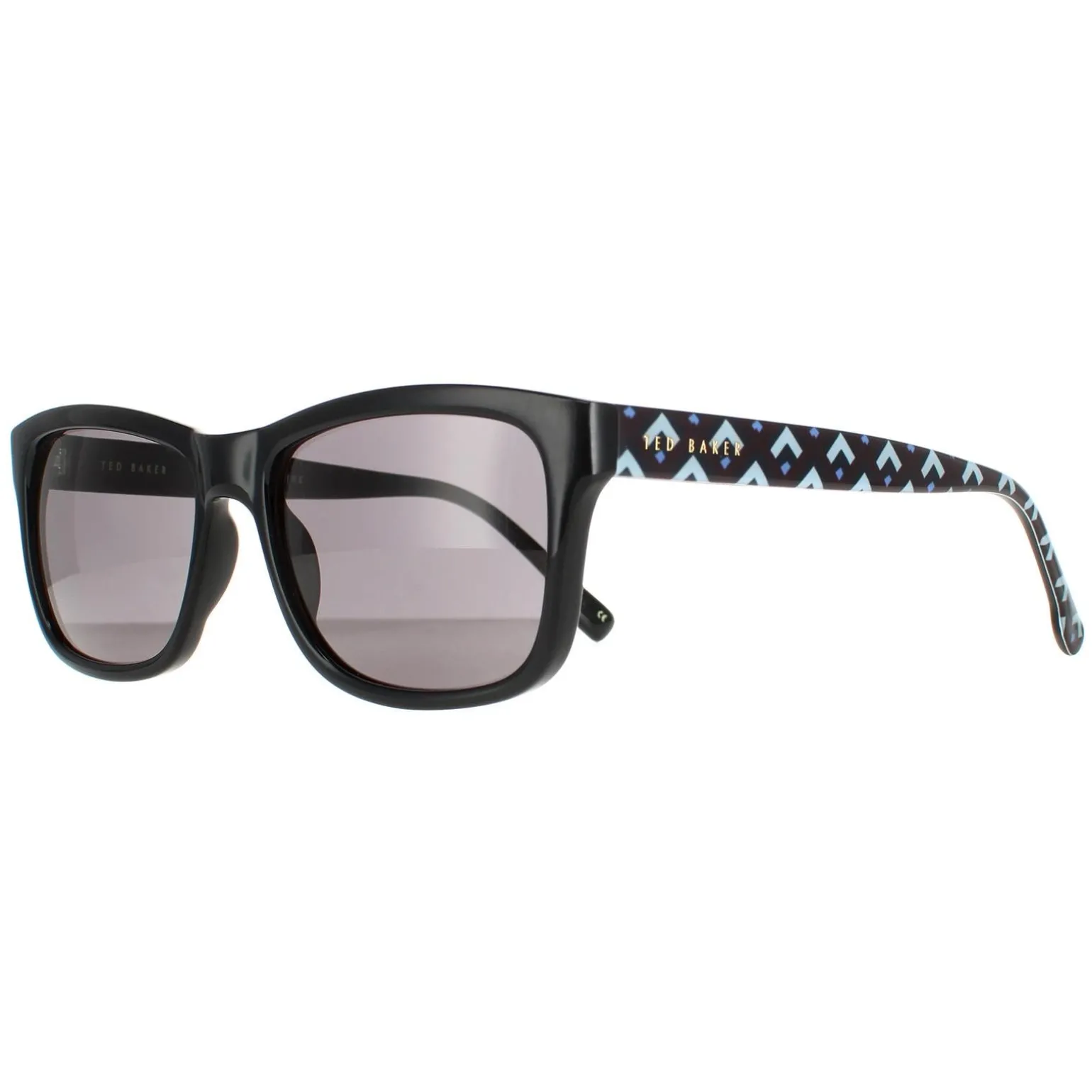Ted Baker Sunglasses TB1455 Dane 011 Polished Black Patterned Grey