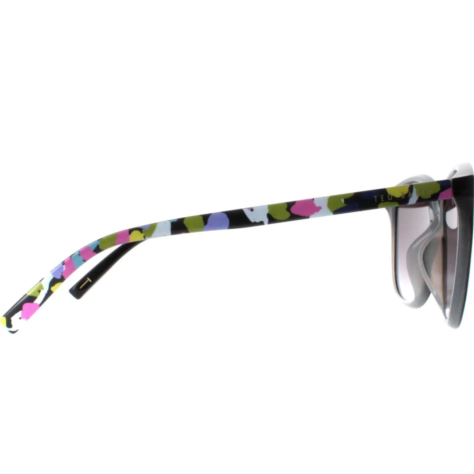 Ted Baker Sunglasses TB1646 Delfi 001 Gloss Black Grey Gradient