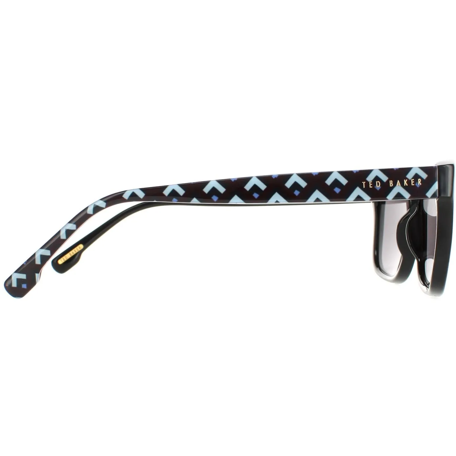 Ted Baker Sunglasses TB1455 Dane 011 Polished Black Patterned Grey