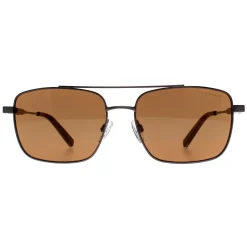 Ted Baker Sunglasses TB1720 Elijah 910 Shiny Light Gunmetal Brown
