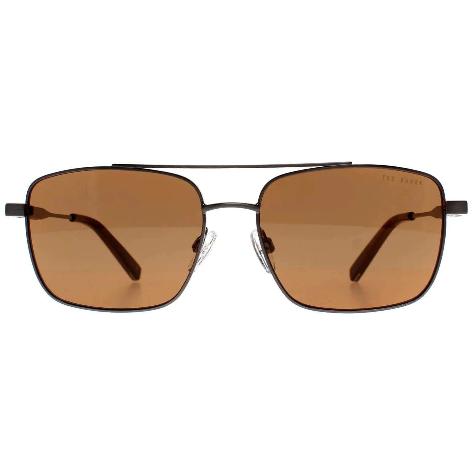Ted Baker Sunglasses TB1720 Elijah 910 Shiny Light Gunmetal Brown