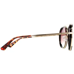 Ted Baker Sunglasses TB1638 Gaia 001 Black Gold Brown Gradient
