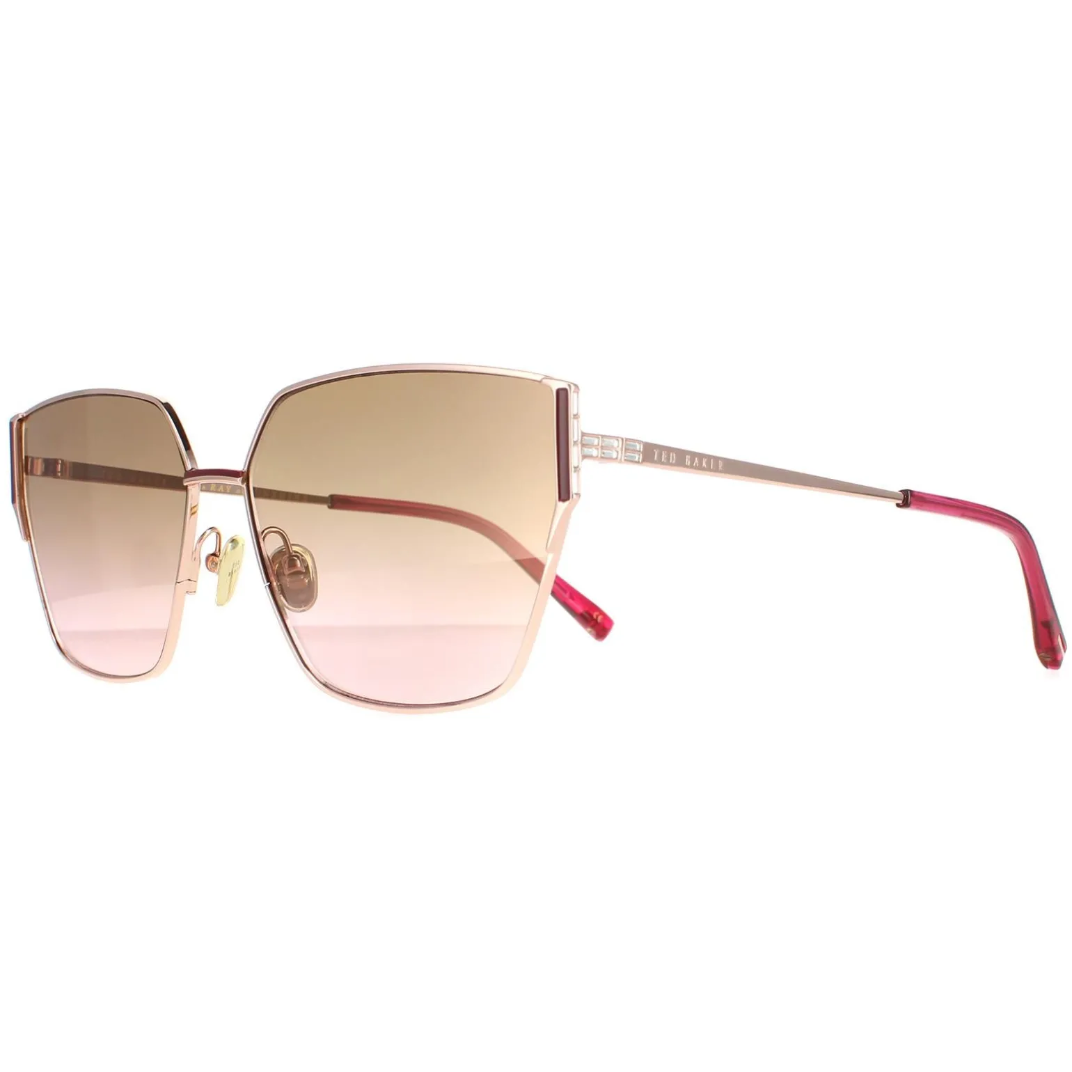 Ted Baker Sunglasses TB1618 Jazmin 403 Rose Gold Brown Gradient