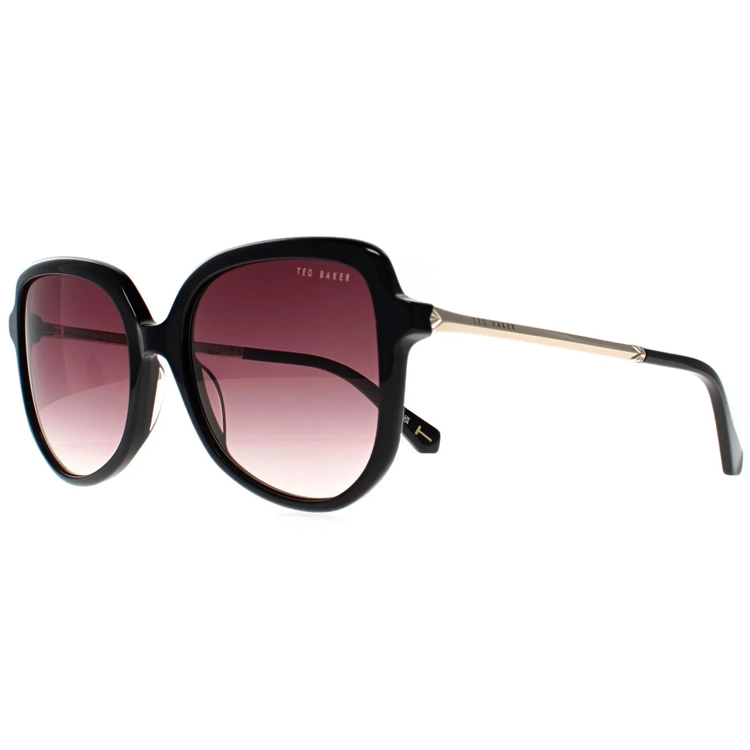 Ted Baker Sunglasses TB1717 Kiera 001 Black Brown Gradient