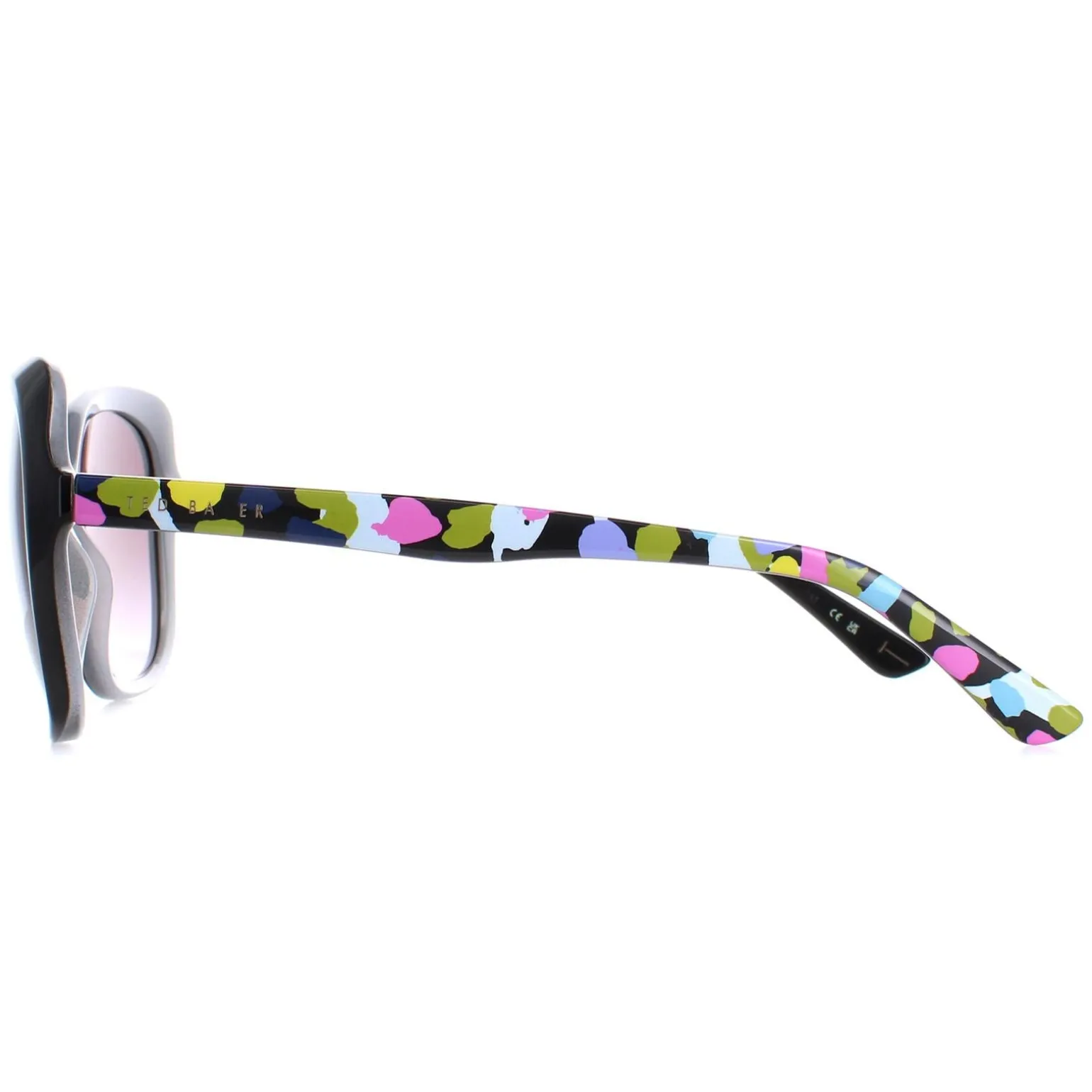 Ted Baker Sunglasses TB1645 Kim 001 Black Grey Gradient