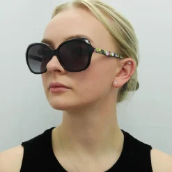 Ted Baker Sunglasses TB1645 Kim 001 Black Grey Gradient