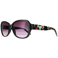 Ted Baker Sunglasses TB1606 Mae 001 Black Grey Gradient