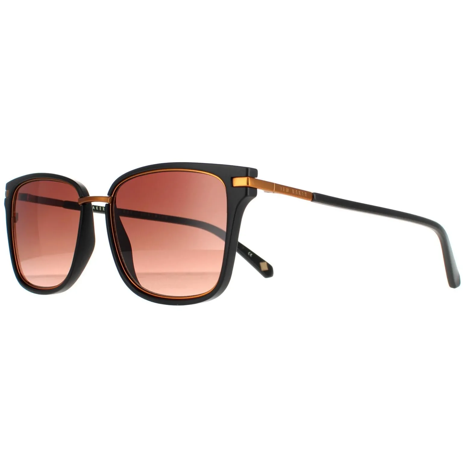Ted Baker Sunglasses TB1620 Mata 001 Black Brown Gradient