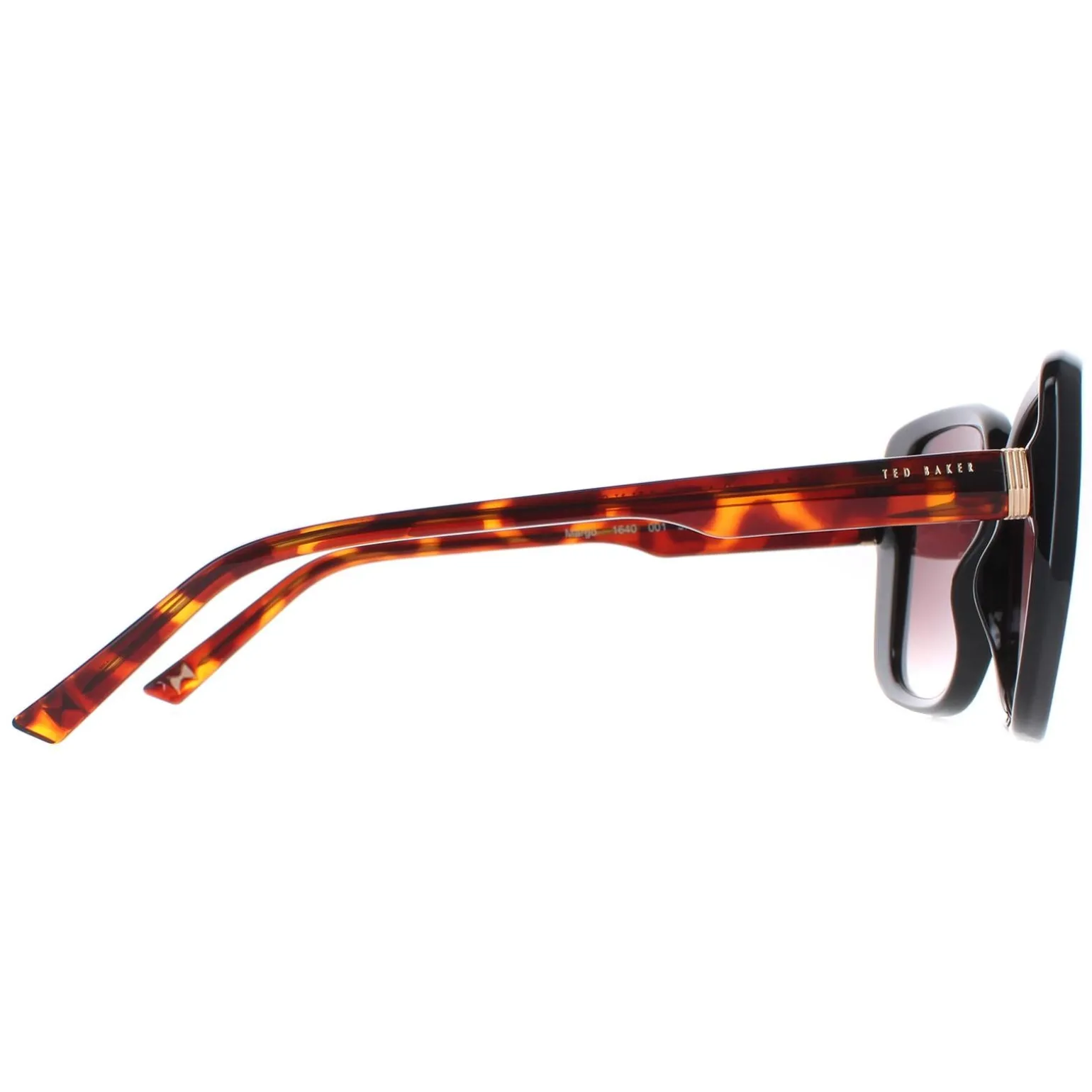 Ted Baker Sunglasses TB1640 Margo 001 Black and Tortoise Brown Gradien