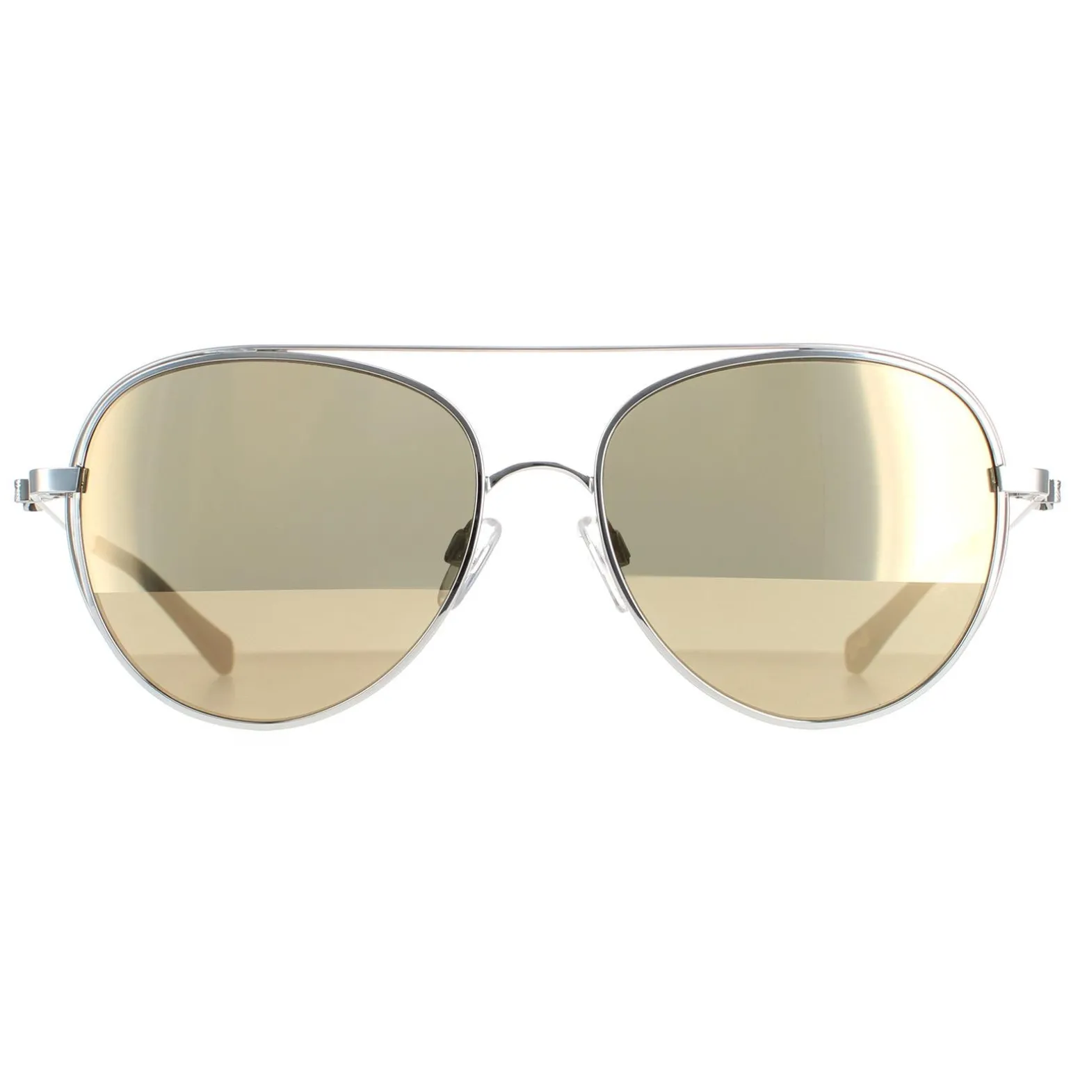 Ted Baker Sunglasses TB1575 Runa 800 Silver Gold Brown