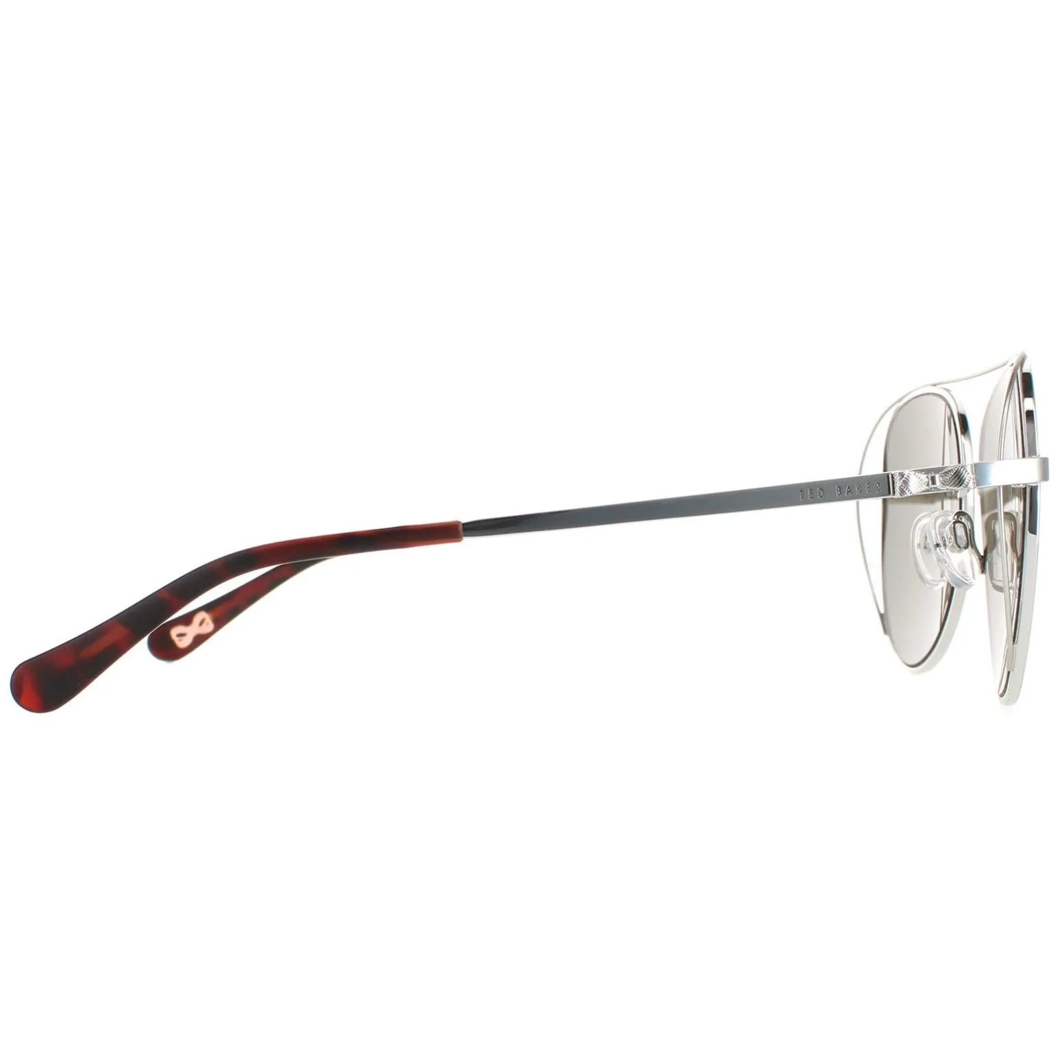 Ted Baker Sunglasses TB1575 Runa 800 Silver Gold Brown