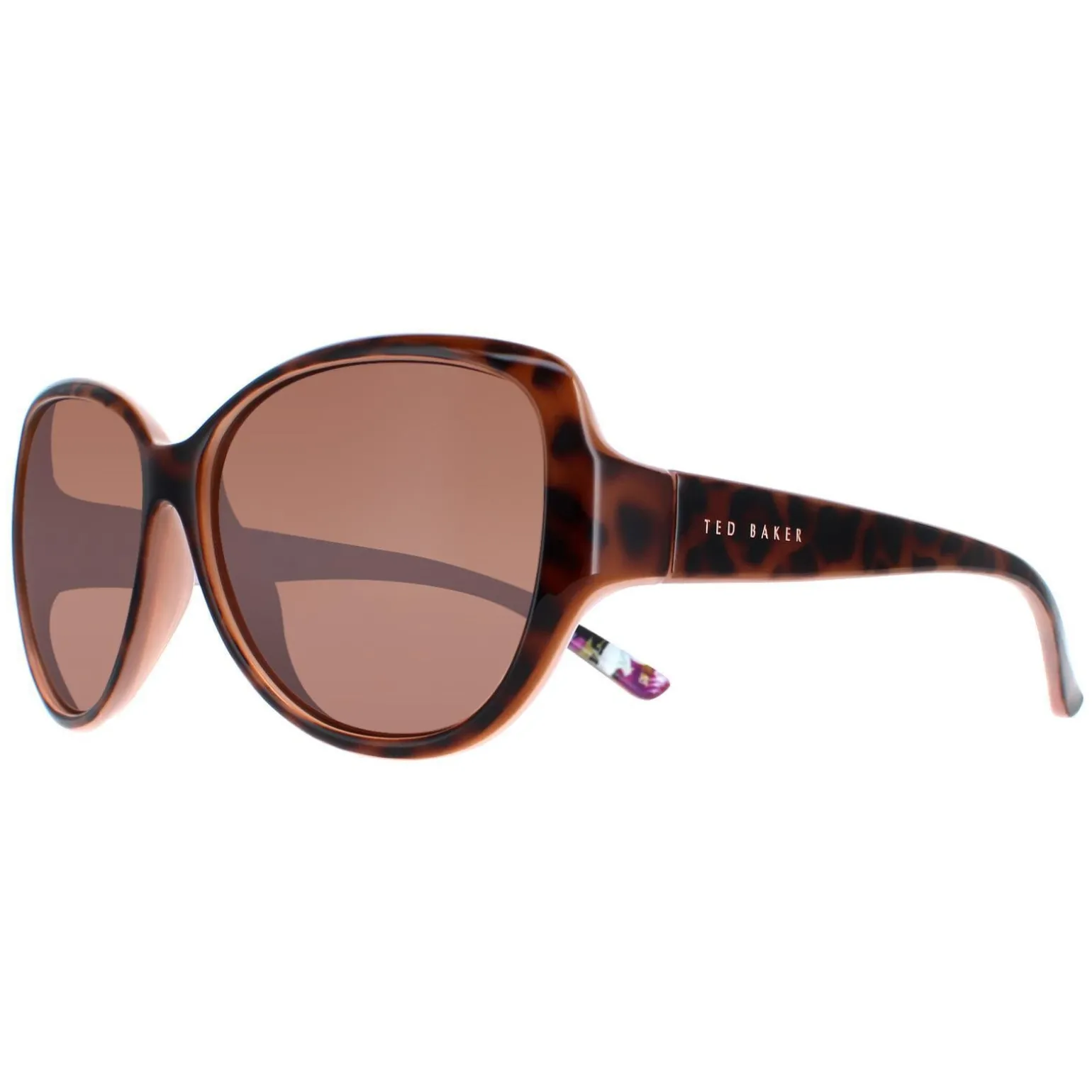 Ted Baker Sunglasses TB1394 Shay 132 Havana Brown Flower Print Brown