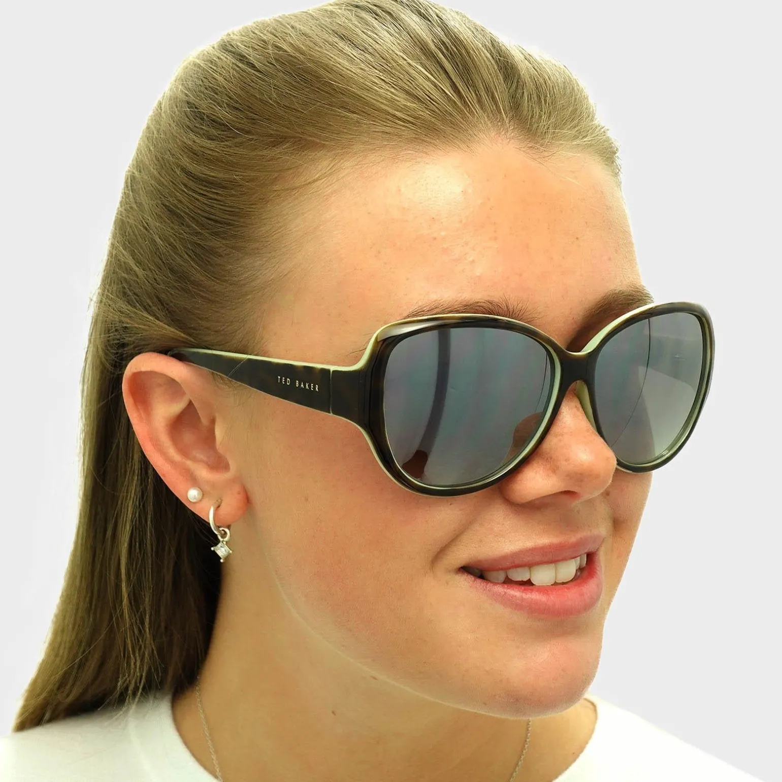 Ted Baker Sunglasses TB1394 Shay 112 Tortoise Green Grey Gradient